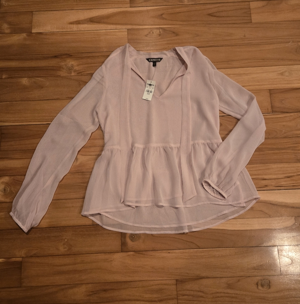 Sheer Blush Top NWT